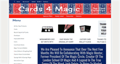 Desktop Screenshot of cards4magic.co.uk